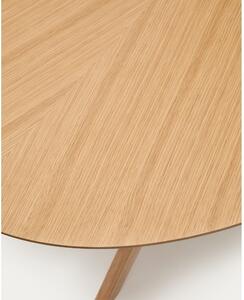 Jídelní stůl s deskou v dubovém dekoru 110x180 cm Naanim – Kave Home 7