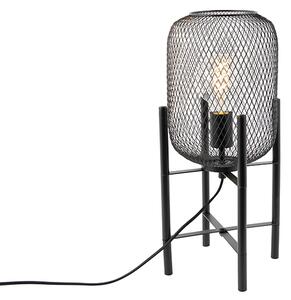 Moderní černá stolní lampa - Bliss Mesh