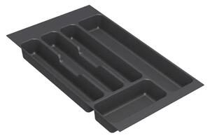 ADEO Vložka / příborník do 40cm šuplíku - CUTLERY šedý plast 30 x 46 cm