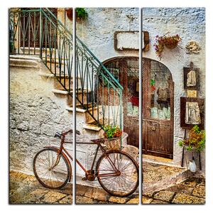 Obraz na plátně - Stará ulice v Itálii - čtverec 3153B (75x75 cm)