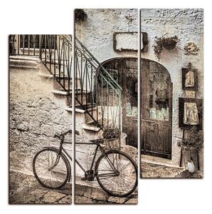 Obraz na plátně - Stará ulice v Itálii - čtverec 3153FC (75x75 cm)