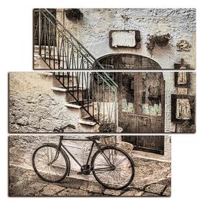 Obraz na plátně - Stará ulice v Itálii - čtverec 3153FD (75x75 cm)
