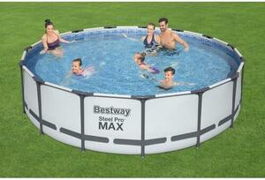 Bestway Nadzemní bazén Steel Pro MAX s filtrací, schůdky a plachtou, pr. 457 cm, v. 107 cm
