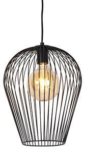 Designová závěsná lampa černá - Wire Ario