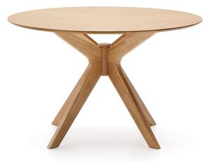 Kulatý jídelní stůl s deskou v dubovém dekoru ø 120 cm Naanim – Kave Home 6