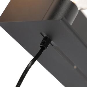 Moderní nástěnná lampa černá nastavitelná - Muro