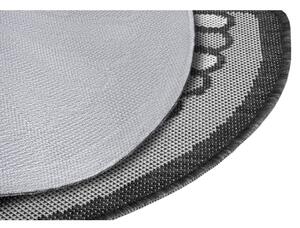 Antracitově šedá rohožka Hanse Home Weave Ornamento, 50 x 80 cm