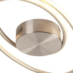 Designové stropní svítidlo ocelové včetně LED 3stupňové stmívatelné - Rowan