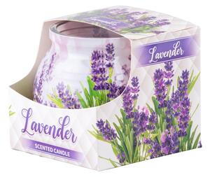 Sklo Dekor 80 x 72 mm Lavender vonná svíčka