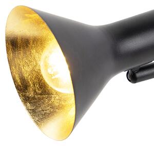 Moderní stolní lampa černá se zlatým 1 světlem - Magno