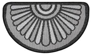 Antracitově šedá rohožka Hanse Home Weave Ornamento, 50 x 80 cm