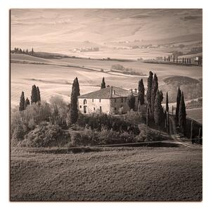 Obraz na plátně - Italská venkovská krajina - čtverec 3156QA (50x50 cm)