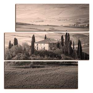 Obraz na plátně - Italská venkovská krajina - čtverec 3156QD (75x75 cm)