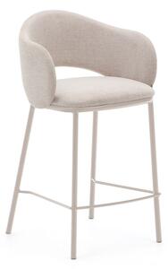 Krémová barová židle (výška sedáku 65 cm) Maina – Kave Home