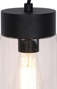 Moderní závěsná lampa černá IP44 - Jarra