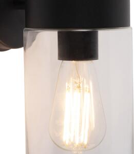 Moderní nástěnná lampa černá 26,8 cm IP44 - Jarra