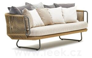 Varaschin 3-místná pohovka/sofa Babylon, Varaschin, 227x88x72 cm, rám hliník, výplet lanko, sedáky venkovní látka kat. B barva dle vzorníku