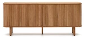 Komoda v dekoru jasanu s posuvnými dveřmi v přírodní barvě 180x75,5x40 cm Mailen – Kave Home