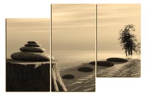 Obraz na plátně - Zen stones 1162FD (150x100 cm)