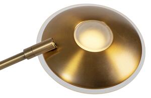 Stojací lampa bronzová včetně LED s čtecím ramenem - Ibiza
