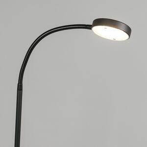 Moderní stojací lampa černá včetně LED - Trax