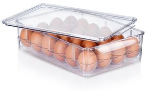 VILDE Úložná box na vajíčka, organizér na 24ks vajec, akryl transparentní