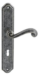 MP Tupai dveřní kování TI CARLA 704 Rozteč: 72 mm, Varianta: PZ = klika/klika pro vložkový zámek (FAB), Povrch: OGA = antik šedá