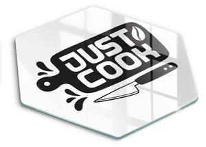 Skleněná deska do kuchyně Just cook