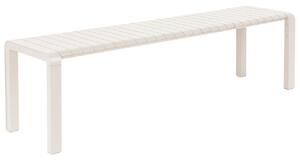 Bílá kovová zahradní lavice ZUIVER VONDEL 175 x 45 cm
