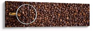 Obraz - kávové zrna (170x50 cm)