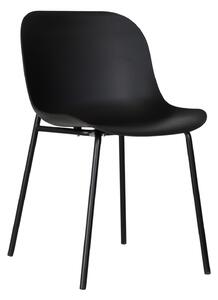 IDEPAR Designová jídelní židle ALUMA - černá
