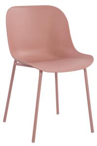 IDEPAR Designová jídelní židle ALUMA - lososová