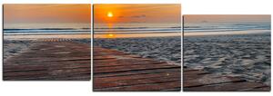 Obraz na plátně - Úsvit na moři - panoráma 5141E (150x50 cm)