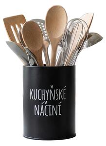 Orion Dóza, plechová, černá, bez víka, KUCHYŇSKÉ NÁČÍNÍ