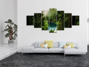 Obraz - Průzor mezi stromy (210x100 cm)