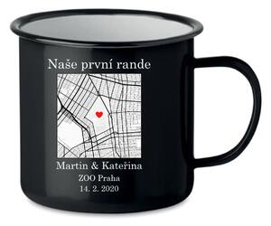 Personalizovaný plecháček s mapou