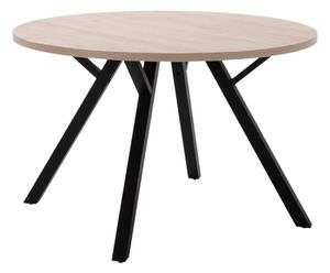 Světlý dubový kulatý jídelní stůl Marckeric Beni 120 cm