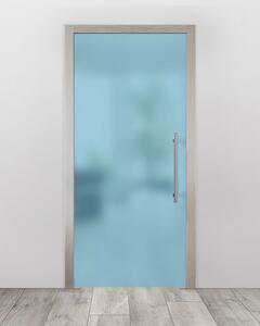 Celoskleněné dveře do pouzdra - Satinato modrá Průchozí šířka (cm): 60, Průchozí výška (cm): 197