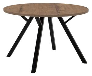 Ořechový kulatý jídelní stůl Marckeric Beni 120 cm