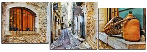 Obraz na plátně - Stará středomořská ulice - panoráma 5151E (150x50 cm)