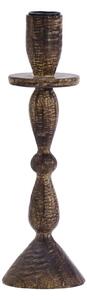 Dřevěný svícen Dark Natural 23 cm