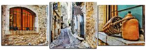 Obraz na plátně - Stará středomořská ulice - panoráma 5151D (150x50 cm)