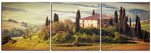 Obraz na plátně - Italská venkovská krajina - panoráma 5156B (150x50 cm)