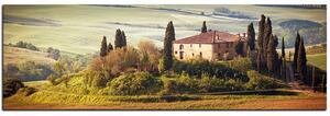 Obraz na plátně - Italská venkovská krajina - panoráma 5156A (105x35 cm)