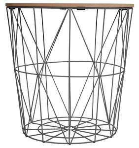 DekorStyle Odkládací stolek KUMI 40 cm černý