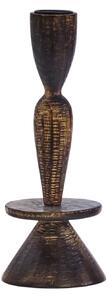 Dřevěný svícen Dark Natural 18 cm