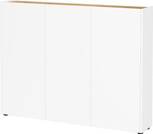 Bílá skříňka v dekoru dubu 138x105x25 cm Libbiano – Germania