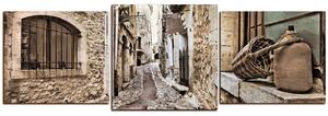 Obraz na plátně - Stará středomořská ulice - panoráma 5151FD (150x50 cm)