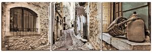 Obraz na plátně - Stará středomořská ulice - panoráma 5151FB (90x30 cm)