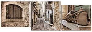 Obraz na plátně - Stará středomořská ulice - panoráma 5151FE (150x50 cm)